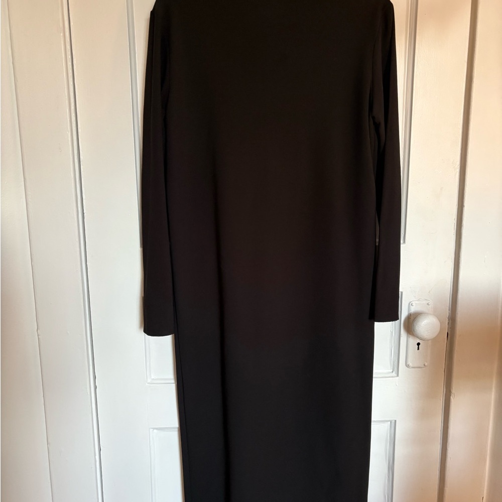 Elegant Black Long Sleeve Dress